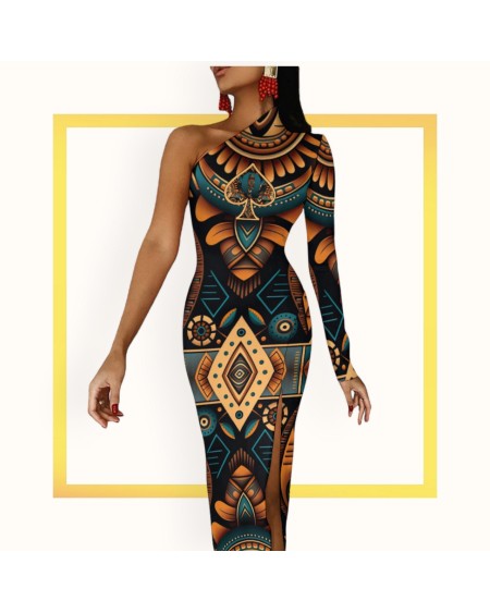 QUEEN OF SPADES Dress Half Sleeve Slit, cocktail dress,