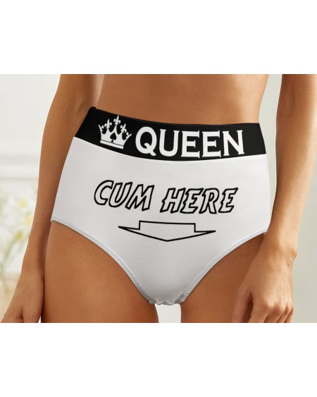 CUM HERE QOS Panties, queen of spades slut clothing,
