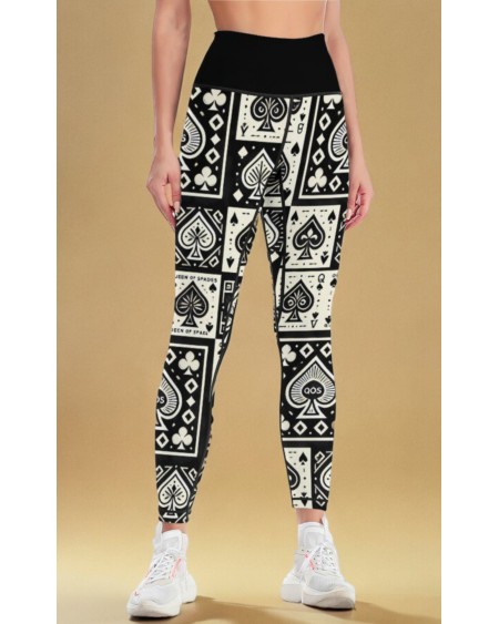 Queen Of Spades Legging - Stylish QOS Clothing for Hotwife,