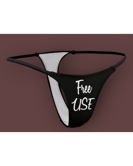 FREE USE Thong, slut clothing, cuckolding, hotwife panties,