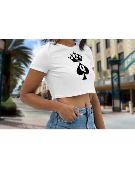 Croc - Top QUEEN of SPADES, hotwife t - shirt, queen off