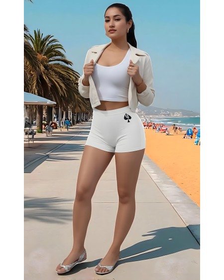 Queen Of Spades Shorts High Waisted Seamless Fitness Shorts,
