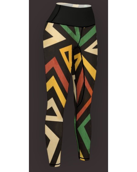 QUEEN OF SPADES African Tribal Legging, queen of spades,