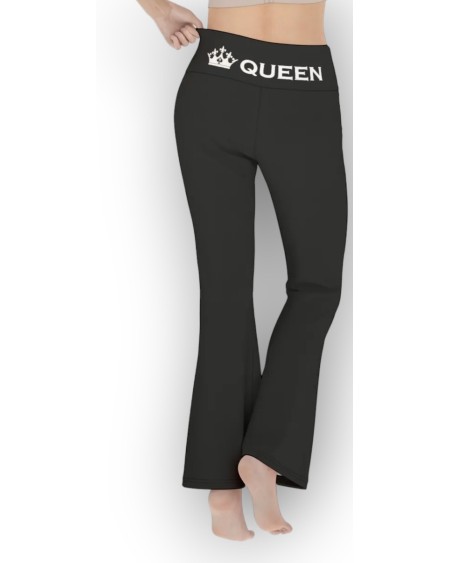 QUEEN OF SPADES Flare Pants, Legging, large size queen of