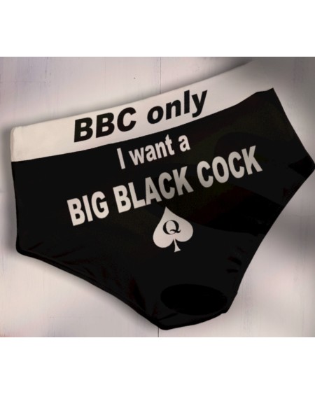 Panties I want a BIG BLACK COCK, slut clothing, cuckolding,