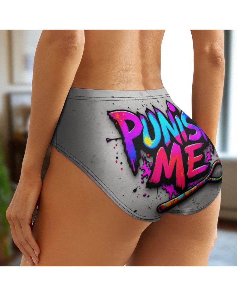 Punish?Me Panties  Grey High?Waist Hotwife Lingerie With
