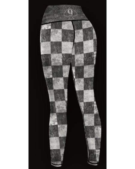QUEEN OF SPADES Checkerboard legging, queen of spades, qos,
