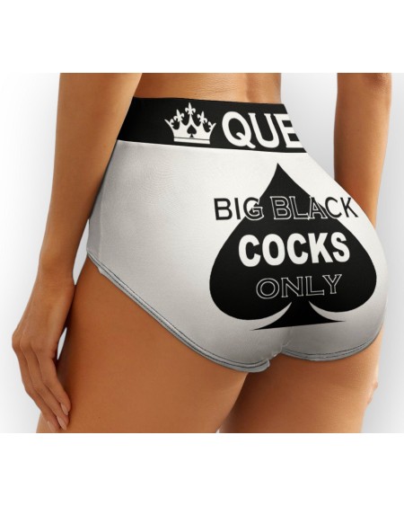 BIG BLACK COCKS Only, Panties, slut clothing, cuckolding,