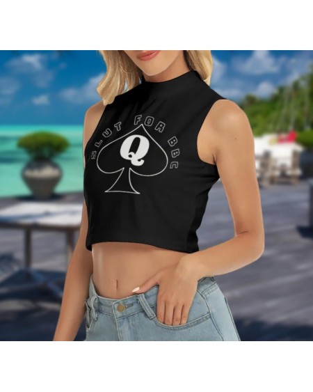 SLUT FOR BBC Croc top, queen off spades tshirt, qos t -