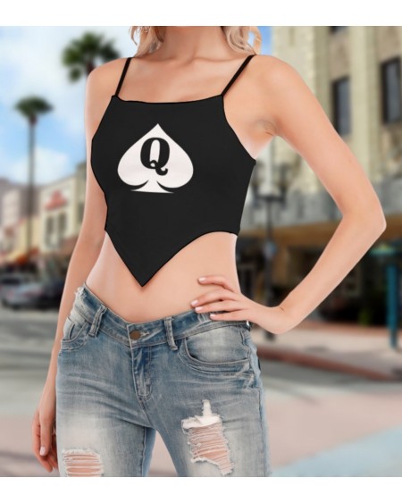 Croc TanK Top QUEEN OF SPADE, 12 Colors, wrap - up top queen