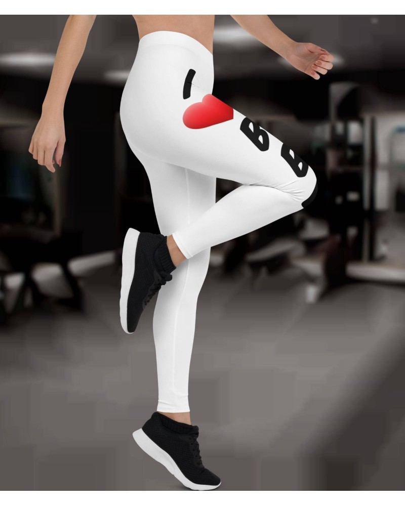 Legging I LOVE BBC White. hot wife