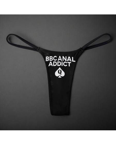 BBC ANAL ADDICT Thong, Qos clothing clothing, cuckolding,