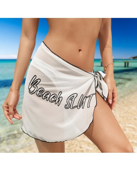 BEACH SLUT Wrap Skirt, , Slut clothing, cuckolding, hotwife