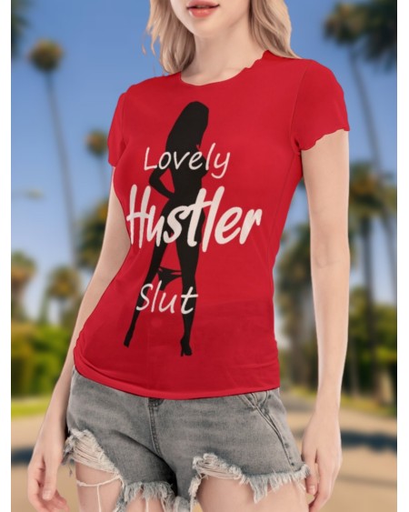 LOVELY HUSTLER SLUT Transparent tshirt, naughty t shirt, qos