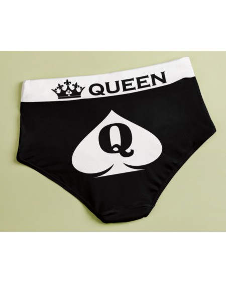 CUM HERE QOS Panties, queen of spades slut clothing,