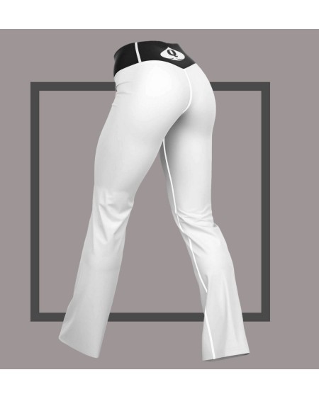 QUEEN OF SPADES White Flare Leggings, queen of spades, qos,