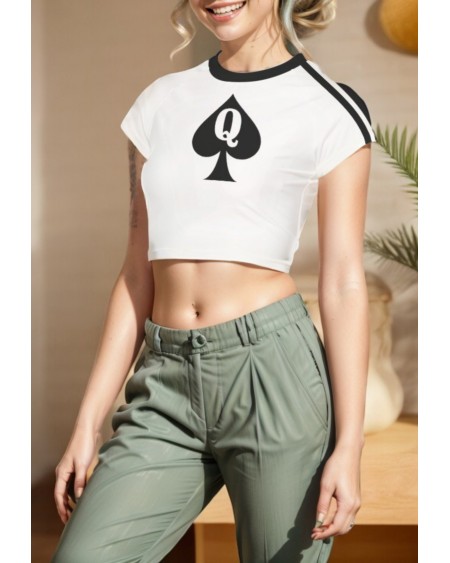 QUEEN OF SPADES Crop Tank Top - Sexy Qos T - Shirt For Women