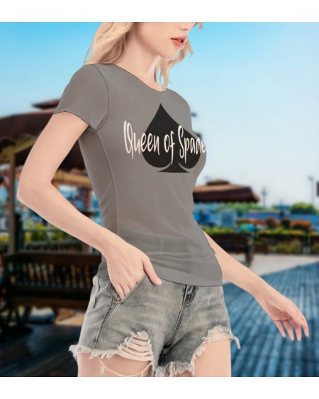 Transparent tshirt QUEEN of SPADES, queen off spades tshirt,