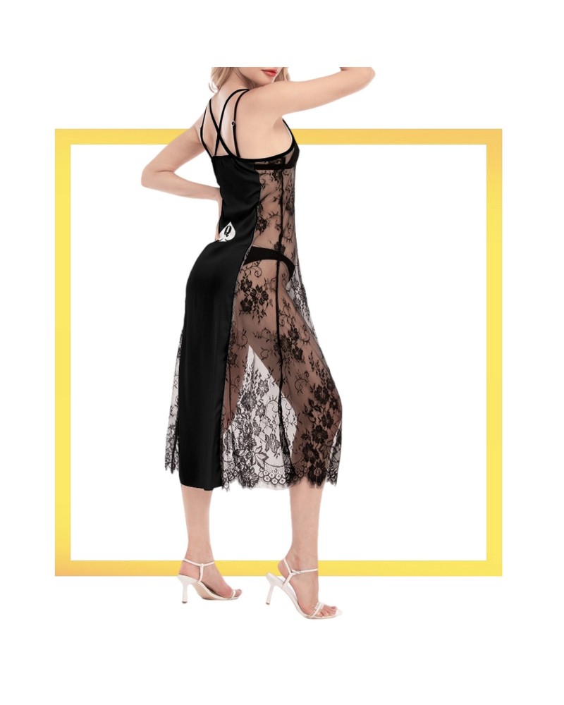 QOS Lace Cami Cross Back, Queen Of spades Dress, slut