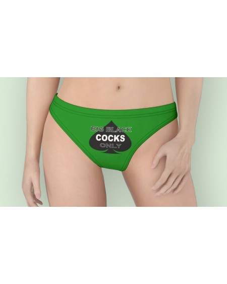 BIG BLACK COCK Only Thong, 16 colors, large size, slut