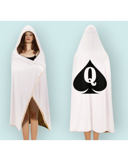 QUEEN OF SPADES Cloak Hooded Blanket, 20 Colors, slut