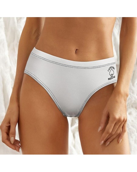 Queen Of Spades Hotwife Panties - 'I Love BBC Inside Me' -