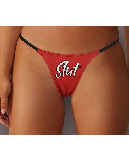 SLUT Thong, Slut clothing, cuckolding, hotwife panties, slut