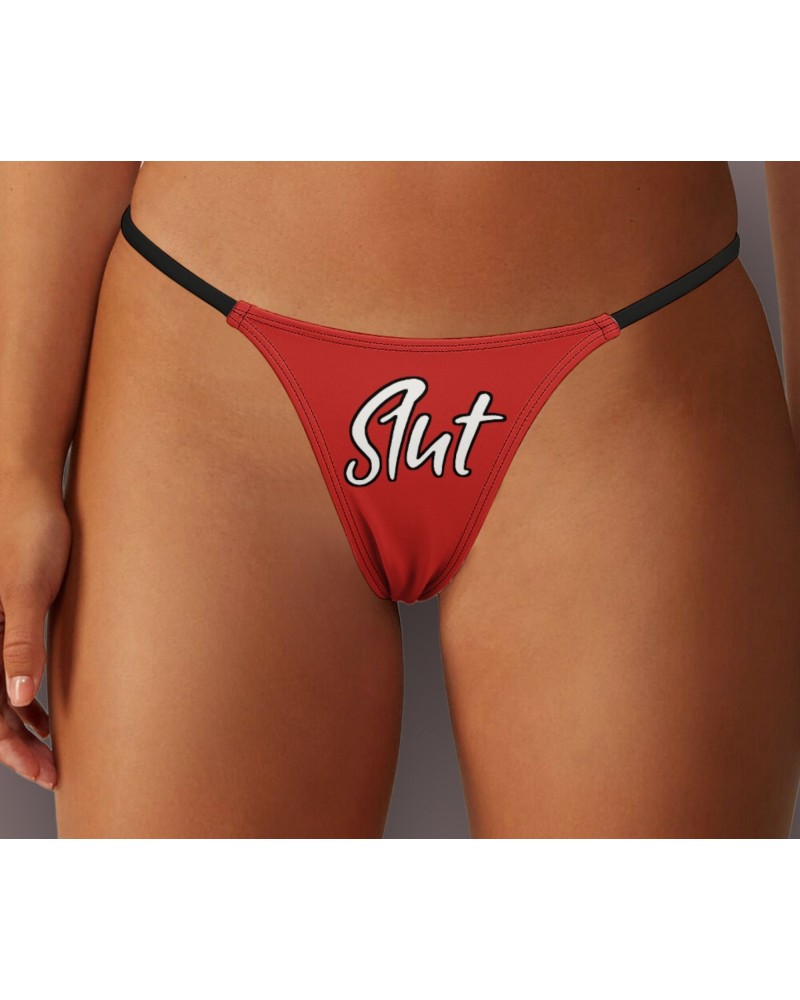 SLUT Thong, Slut clothing, cuckolding, hotwife panties, slut