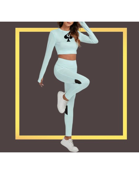 QUEEN OF SPADES Set With Backless Top And Leggings, Qos,