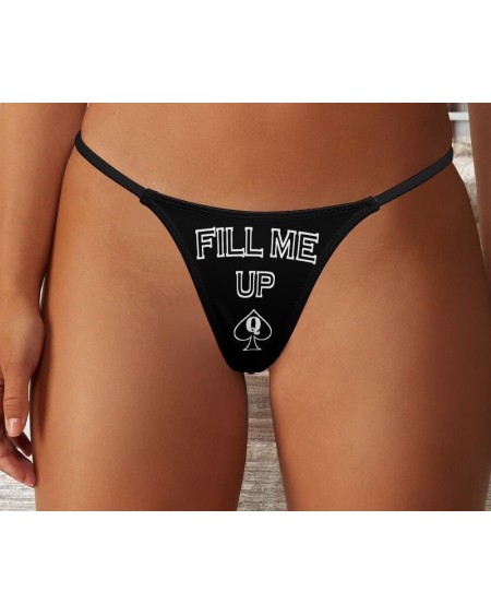 FILL ME UP  Queen Of Spades Hotwife Thong: Bold Lingerie
