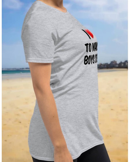 T - Shirt I LOVE MAKE BOYS cry, slut t shirt, custom, t -