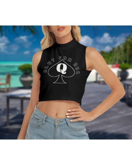 SLUT FOR BBC Croc top, queen off spades tshirt, qos t -