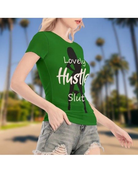 LOVELY HUSTLER SLUT Transparent tshirt, naughty t shirt, qos