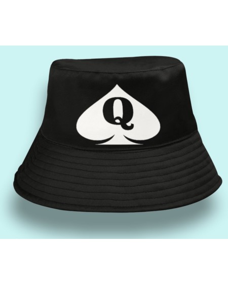 QUEEN OF SPADES Summer Bucket hat, slut clothing,