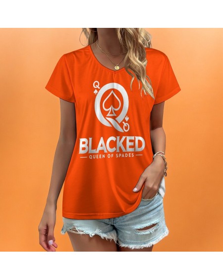 Bold Blacked Queen Of Spades T - Shirt - Empowering Women's