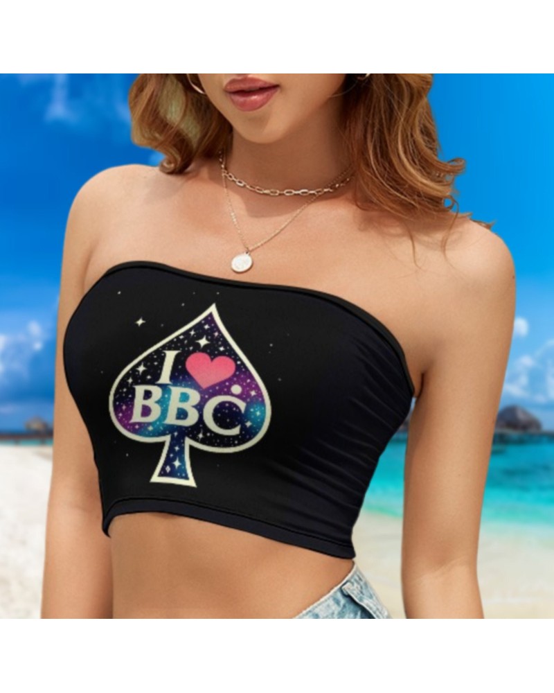 I LOVE BBC Casual Style Tube Top, Top queen off spades, qos
