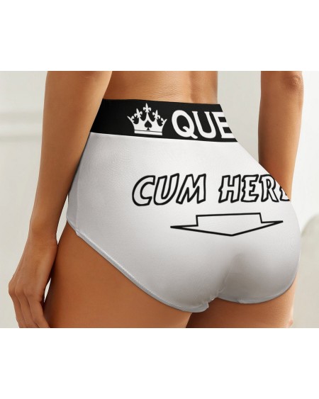 CUM HERE QOS Panties back, queen of spades slut clothing,