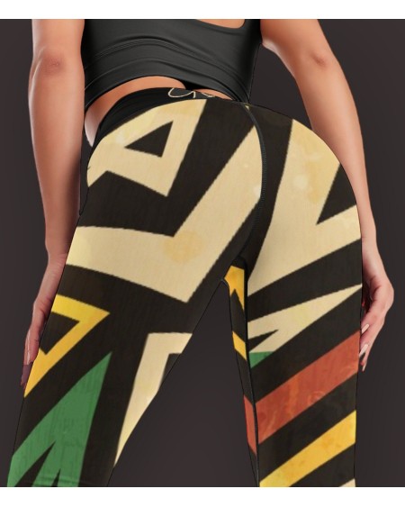 QUEEN OF SPADES African Tribal Legging, queen of spades,