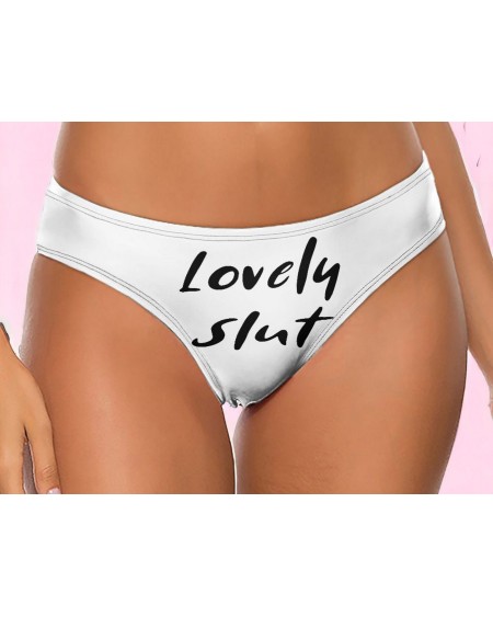 LOVELY SLUT Thong, slut clothing, cuckolding, hotwife