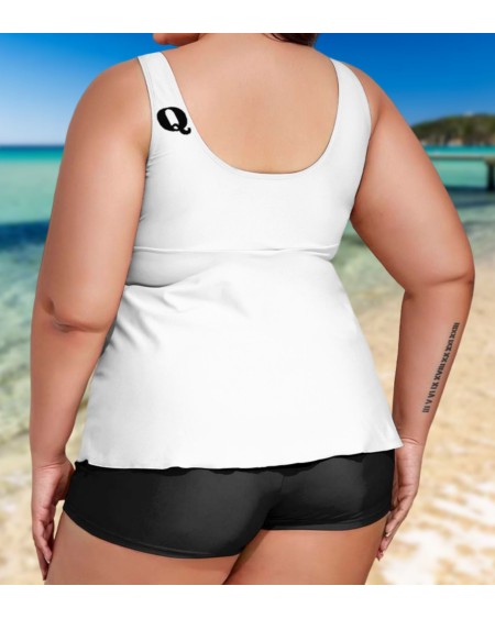 QUEEN OF SPADES Swimsuit, 2 pieces large size, hotwife, bbc