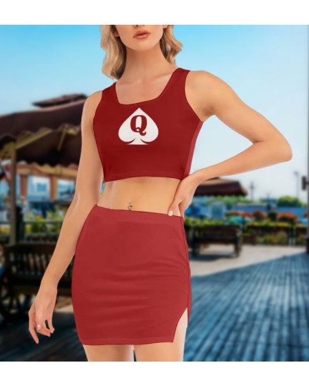 BBC ONLY Camisole And Hip Skirt Suit, Large size, top queen