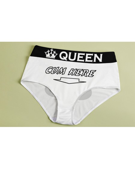 CUM HERE QOS Panties, queen of spades slut clothing,