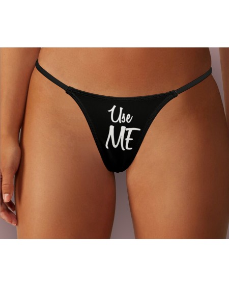Use ME Thong, slut clothing, cuckolding, hotwife panties,