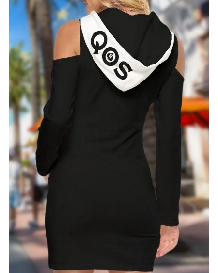 QUEEN OF SPADES Tight Dress With hood, qos dress, slut