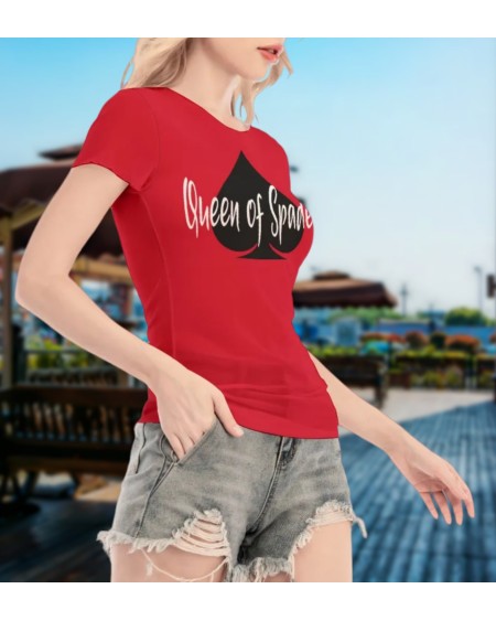 Transparent tshirt QUEEN of SPADES, queen off spades tshirt,