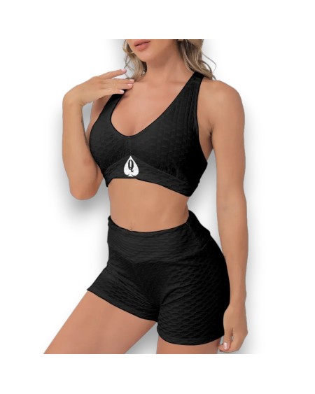 QUEEN OF SPADES Sports Bra Suit, Top And Short, qos, queen