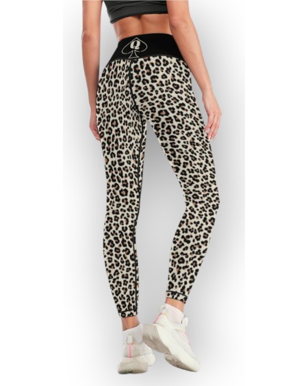QUEEN OF SPADES Snow leopard legging, queen of spades, qos,