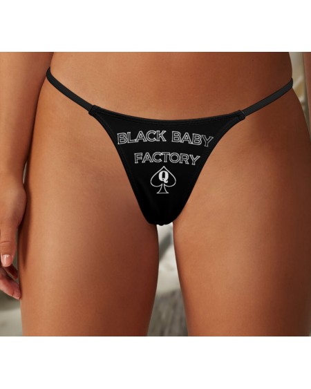 BLACK BABY FACTORY Thong, 7 Colors, slut clothing,