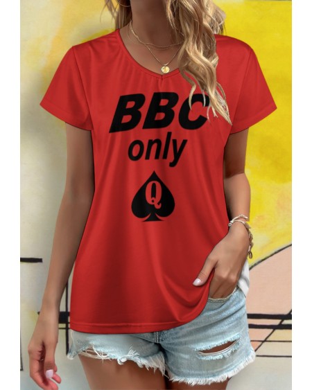 BBC ONLY V - Neck short sleeve T - shirt 8 colors, queen off