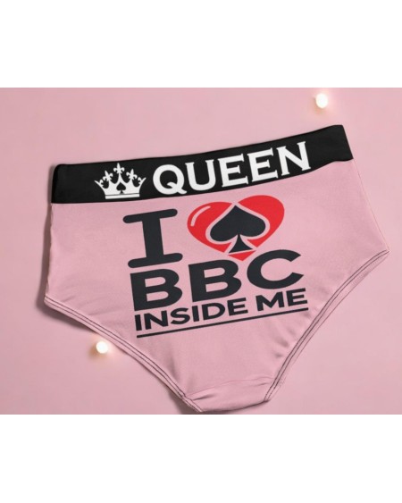 Queen Of Spades Panties - Sexy Hotwife Lingerie 'I love BBC